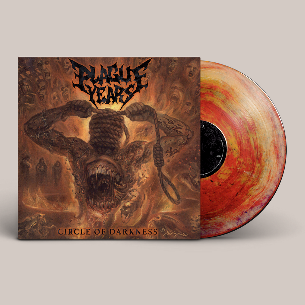 Circle Of Darkness LP - Red & Orange Splatter Vinyl