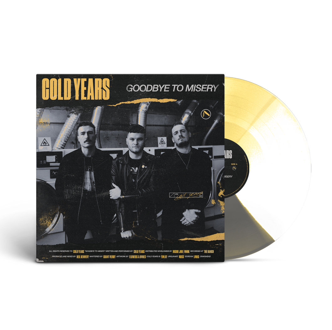 Cold Years Goodbye To MIsery Tri Color Vinyl LP Official Cold Years UK Merch